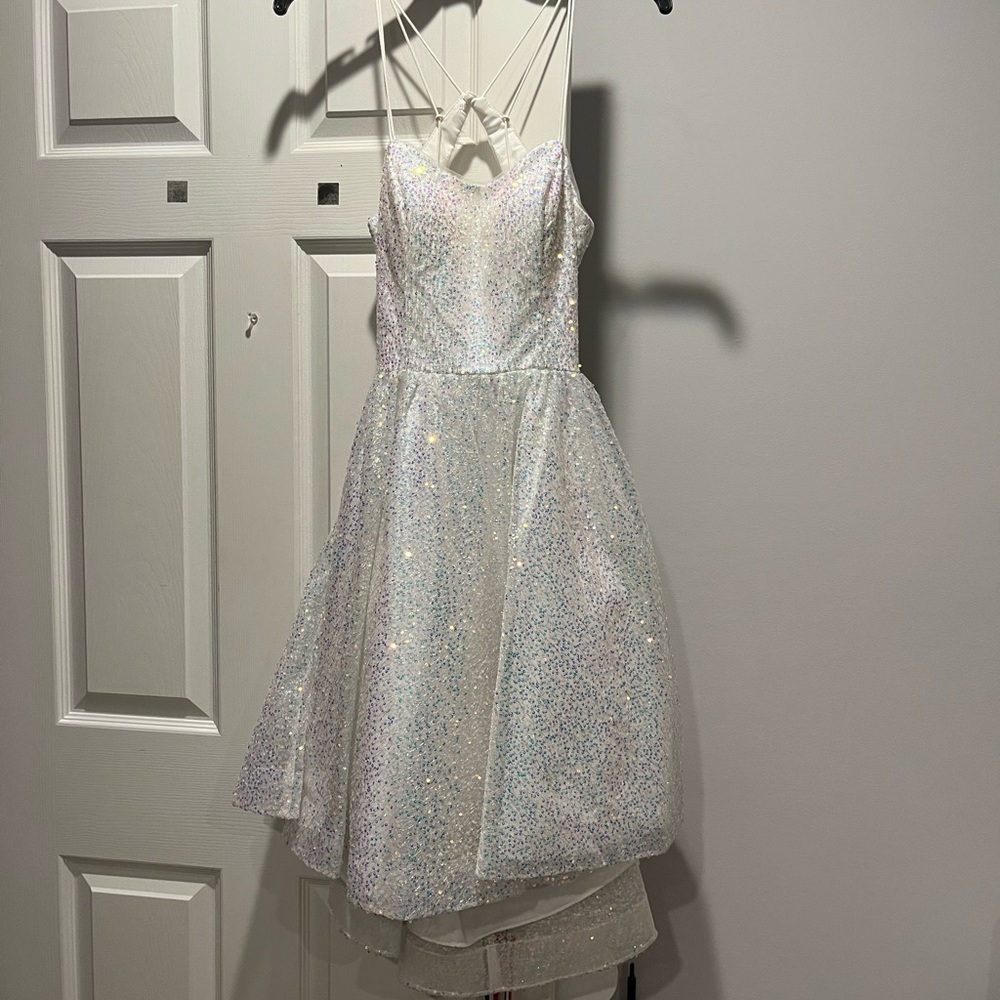 Iridescent Spaghetti Strap Dress